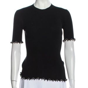 ALEXANDER WANG Short Sleeve T-Shirt Black Medium